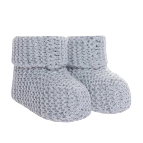 Kitti Knitted Baby Booties (One Size) Grey - ebebek