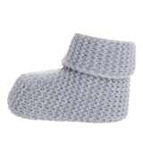 Kitti Knitted Baby Booties (One Size) Grey - ebebek