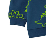 HelloBaby 2 Piece Animal Print Baby Tracksuit Set (3-6 Months to 2-3 Years) Petrol Green - ebebek