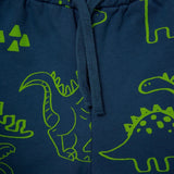 HelloBaby 2 Piece Animal Print Baby Tracksuit Set (3-6 Months to 2-3 Years) Petrol Green - ebebek