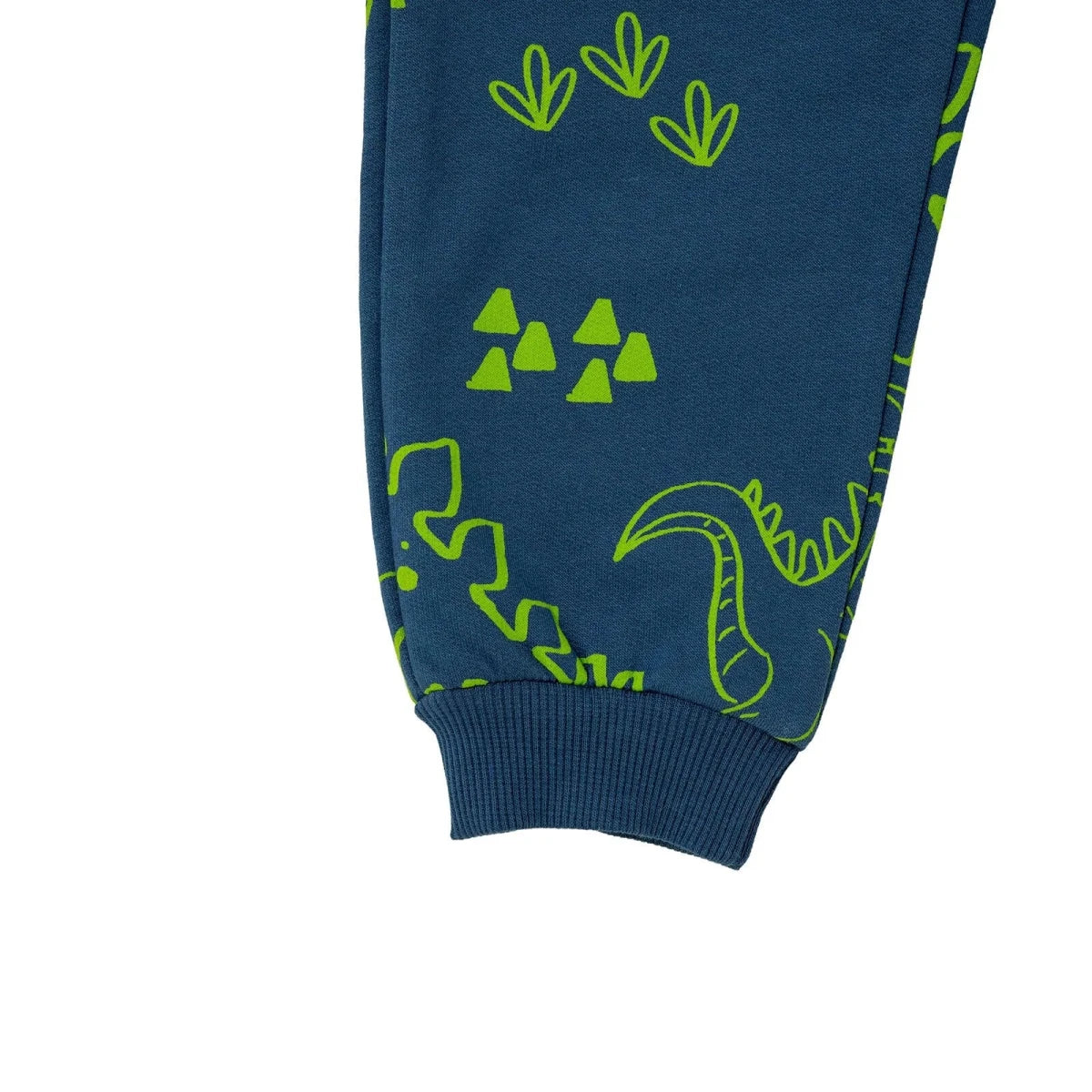 HelloBaby 2 Piece Animal Print Baby Tracksuit Set (3-6 Months to 2-3 Years) Petrol Green - ebebek
