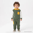HelloBaby 2 Piece Slogan Hooded Baby Tracksuit Set (6-9 Months to 2-3 Years) Green - ebebek