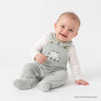 HelloBaby Car Embroidered Corduroy Footed Baby Sleepsuit (Newborn to 6-9 Months) Green - ebebek