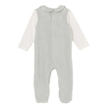 HelloBaby Car Embroidered Corduroy Footed Baby Sleepsuit (Newborn to 6-9 Months) Green - ebebek