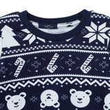 HelloBaby Festive Print Interlock Baby Pyjama Set (3-6 Months to 3-4 Years) - Navy Blue Navy Blue - ebebek