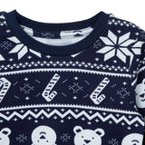 HelloBaby Festive Print Interlock Baby Pyjama Set (3-6 Months to 3-4 Years) - Navy Blue Navy Blue - ebebek