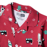 HelloBaby Festive Print Peter Pan Collar Baby Pyjama Set (3-6 Months to 3-4 Years) - Red Red - ebebek