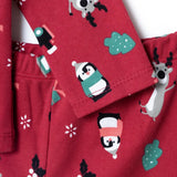HelloBaby Festive Print Peter Pan Collar Baby Pyjama Set (3-6 Months to 3-4 Years) - Red Red - ebebek