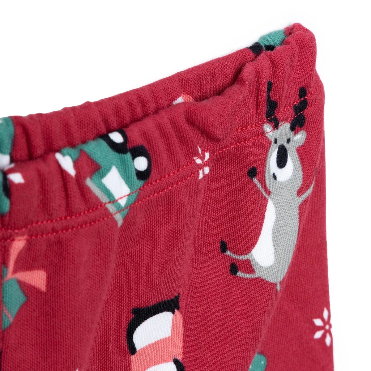 HelloBaby Festive Print Peter Pan Collar Baby Pyjama Set (3-6 Months to 3-4 Years) - Red Red - ebebek