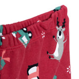 HelloBaby Festive Print Peter Pan Collar Baby Pyjama Set (3-6 Months to 3-4 Years) - Red Red - ebebek