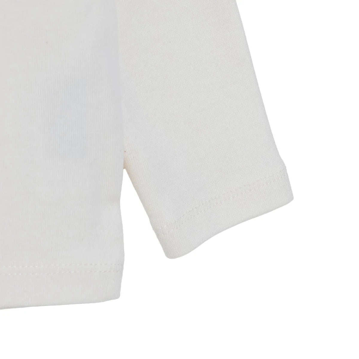 HelloBaby High Neck Long Sleeve Rib Knit Baby T-Shirt (9-12 Months to 2-3 Years) Ecru - ebebek