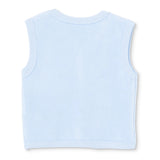 HelloBaby Animal Print Velour Baby Gilet (Newborn to 6-9 Months) Light Blue - ebebek