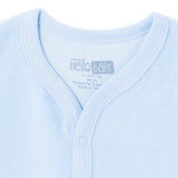 HelloBaby Animal Print Velour Baby Gilet (Newborn to 6-9 Months) Light Blue - ebebek