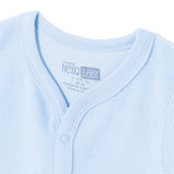 HelloBaby Animal Print Velour Baby Gilet (Newborn to 6-9 Months) Light Blue - ebebek