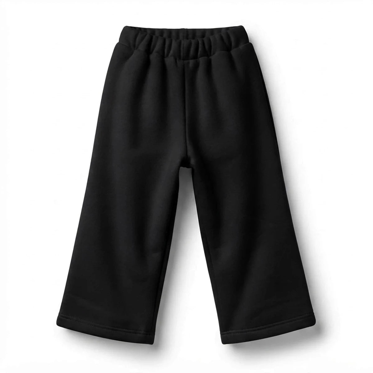 HelloBaby Open Hem Brushed Back Baby Joggers (6-9 Months to 2-3 Years) Black - ebebek