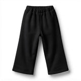 HelloBaby Open Hem Brushed Back Baby Joggers (6-9 Months to 2-3 Years) Black - ebebek