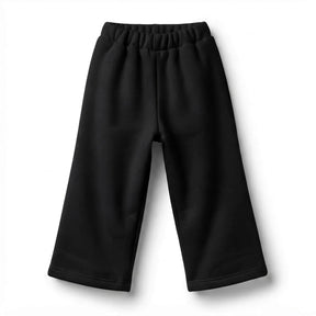 HelloBaby Open Hem Brushed Back Baby Joggers (6-9 Months to 2-3 Years) Black - ebebek