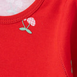 HelloBaby Printed Long Sleeve Rib Knit Baby Bodysuit (1-3 Months to 2-3 Years) Red - ebebek