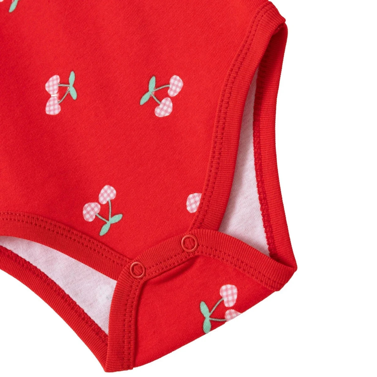 HelloBaby Printed Long Sleeve Rib Knit Baby Bodysuit (1-3 Months to 2-3 Years) Red - ebebek