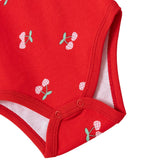 HelloBaby Printed Long Sleeve Rib Knit Baby Bodysuit (1-3 Months to 2-3 Years) Red - ebebek