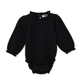 HelloBaby Long Sleeve Jacquard Knit Baby Bodysuit (1-3 Months to 2-3 Years)