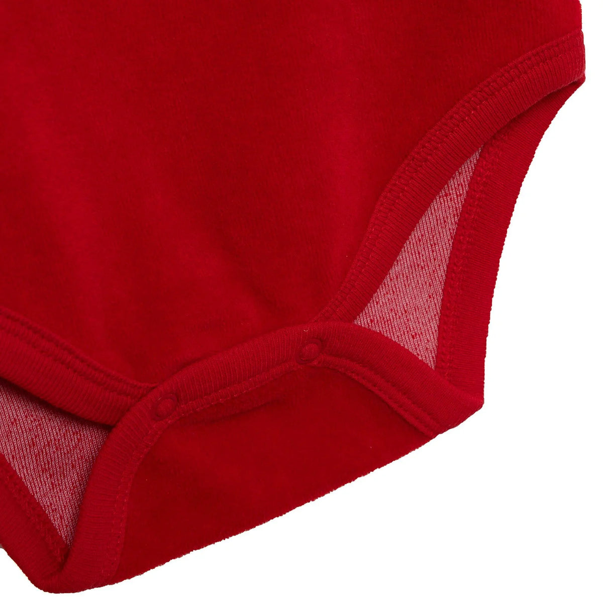 HelloBaby Reindeer Long Sleeve Velour Baby Bodysuit (1-3 Months to 2-3 Years)