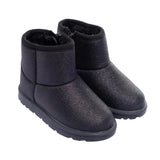 HelloBaby Zip-Up Faux Leather Baby Boots (UK 5.5 to 8.5) Black - ebebek