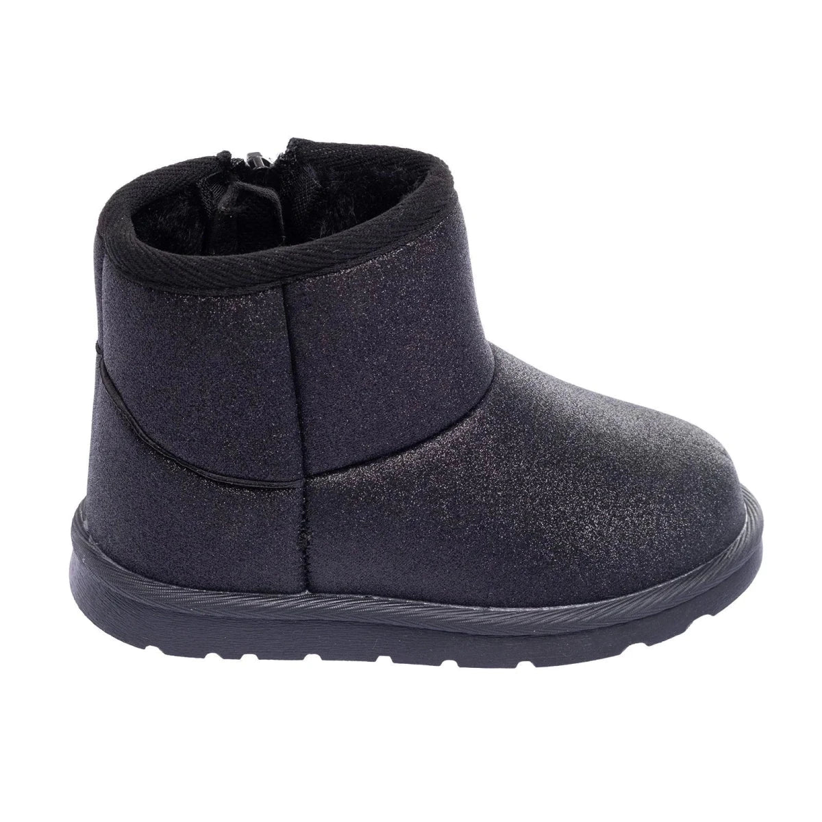 HelloBaby Zip-Up Faux Leather Baby Boots (UK 5.5 to 8.5) Black - ebebek