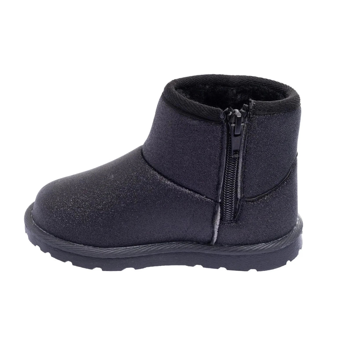 HelloBaby Zip-Up Faux Leather Baby Boots (UK 5.5 to 8.5) Black - ebebek
