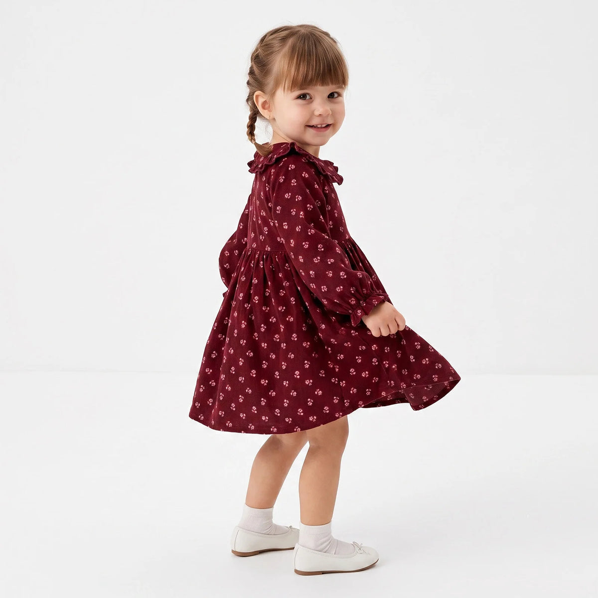 HelloBaby Winter Long Sleeve Baby Dress (3-6 Months to 4-5 Years)