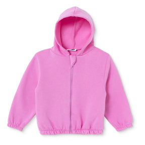 HelloBaby Heart Print Zip-Through Baby Hoodie (3-6 Months to 2-3 Years) Pink - ebebek
