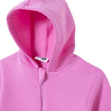 HelloBaby Heart Print Zip-Through Baby Hoodie (3-6 Months to 2-3 Years) Pink - ebebek