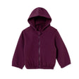 HelloBaby Thick Brushed Back Zip-Through Baby Hoodie (3-6 Months to 2-3 Years) Damson - ebebek