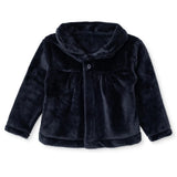 HelloBaby Buttoned Soft Fleece Baby Coat (3-6 Months to 2-3 Years) - Black Black - ebebek