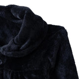 HelloBaby Buttoned Soft Fleece Baby Coat (3-6 Months to 2-3 Years) - Black Black - ebebek
