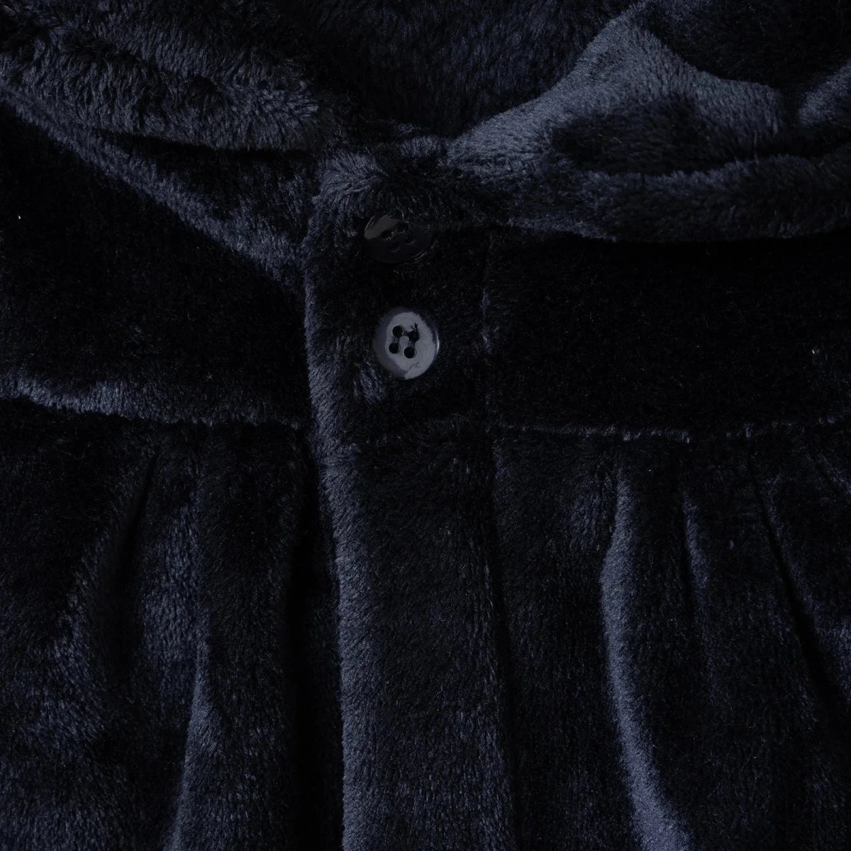 HelloBaby Buttoned Soft Fleece Baby Coat (3-6 Months to 2-3 Years) - Black Black - ebebek