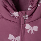 HelloBaby Hooded Bow Print Fleece Baby Jacket (9-12 Months to 4-5 Years)