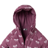 HelloBaby Hooded Bow Print Fleece Baby Jacket (9-12 Months to 4-5 Years)