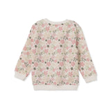 HelloBaby Floral Print Brushed Loopback Baby Sweatshirt (3-6 Months to 4-5 Years) - Ecru Printed