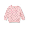 HelloBaby Floral Print Brushed Loopback Baby Sweatshirt (3-6 Months to 4-5 Years) - Pink Printed Pink Printed - ebebek