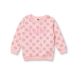 HelloBaby Floral Print Brushed Loopback Baby Sweatshirt (3-6 Months to 4-5 Years) - Pink Printed Pink Printed - ebebek