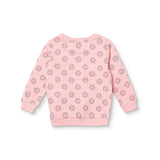 HelloBaby Floral Print Brushed Loopback Baby Sweatshirt (3-6 Months to 4-5 Years) - Pink Printed Pink Printed - ebebek