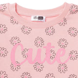 HelloBaby Floral Print Brushed Loopback Baby Sweatshirt (3-6 Months to 4-5 Years) - Pink Printed Pink Printed - ebebek