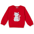 HelloBaby Animal Print Brushed Baby Sweatshirt (3-6 Months to 2-3 Years) Red - ebebek