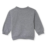 HelloBaby Heart Print Brushed Baby Sweatshirt (3-6 Months to 2-3 Years) Grey - ebebek