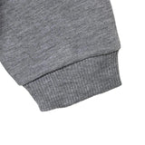 HelloBaby Heart Print Brushed Baby Sweatshirt (3-6 Months to 2-3 Years) Grey - ebebek