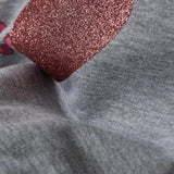 HelloBaby Heart Print Brushed Baby Sweatshirt (3-6 Months to 2-3 Years) Grey - ebebek