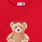 HelloBaby 2 Piece Bear Print Baby Tracksuit Set (3-6 Months to 2-3 Years) Red - ebebek