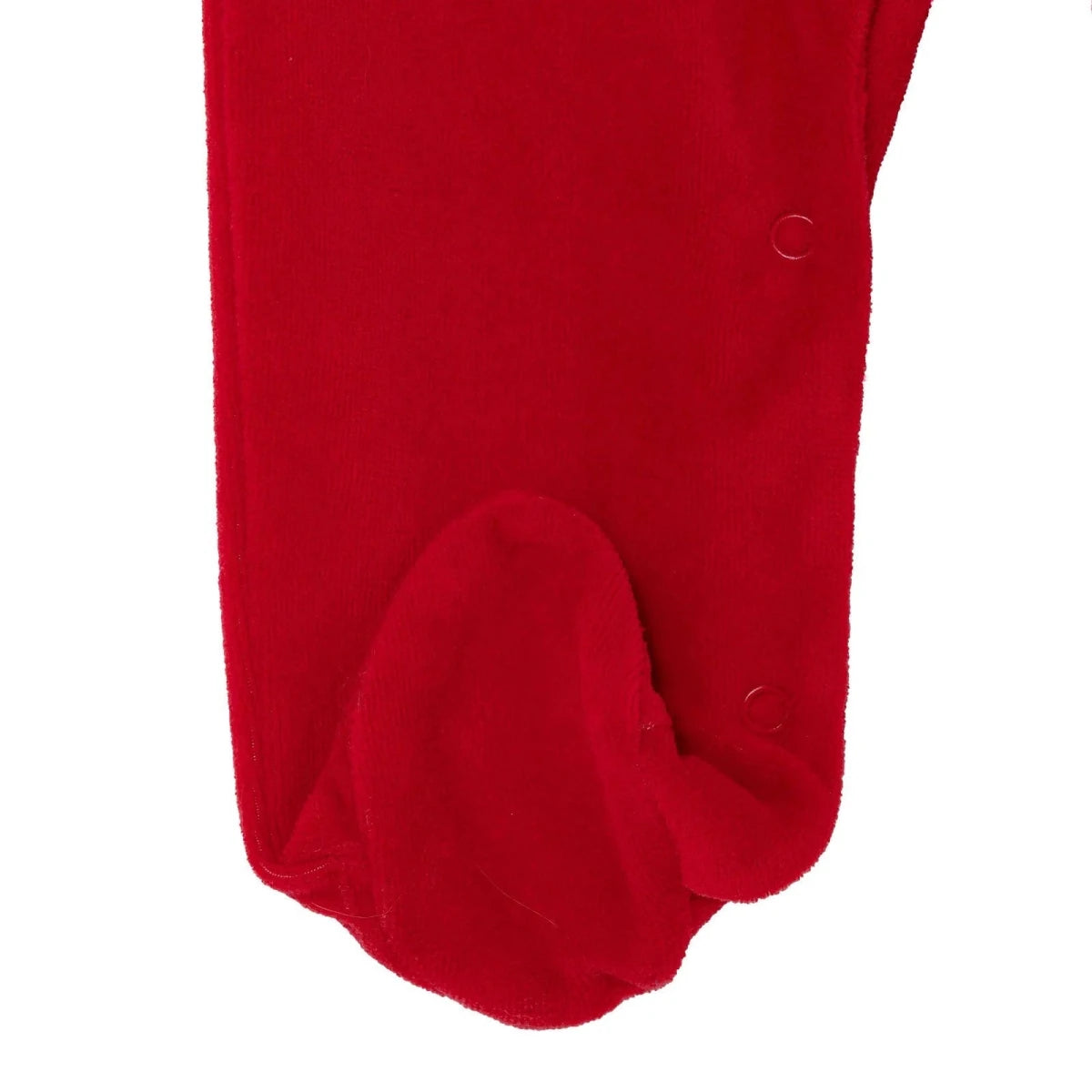 HelloBaby Bow Embroidered Velour Footed Baby Sleepsuit (Newborn to 6-9 Months) Red - ebebek