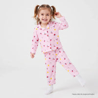 HelloBaby Fruit Print Long Sleeve Baby Pyjama Set (3-6 Months to 2-3 Years) Pink - ebebek